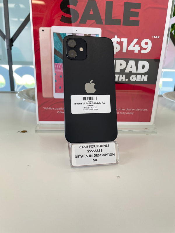 iPhone 12 64GB T-Mobile Pre-Owned