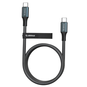 Esoulk USB C to C Charging & Data Sync Cable (BLACK) (100W) (6FT)