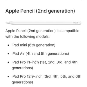 Apple Pencil 2nd Gen Pre-Owned