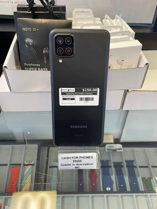 Samsung A12 64GB Unlocked Pre-owned