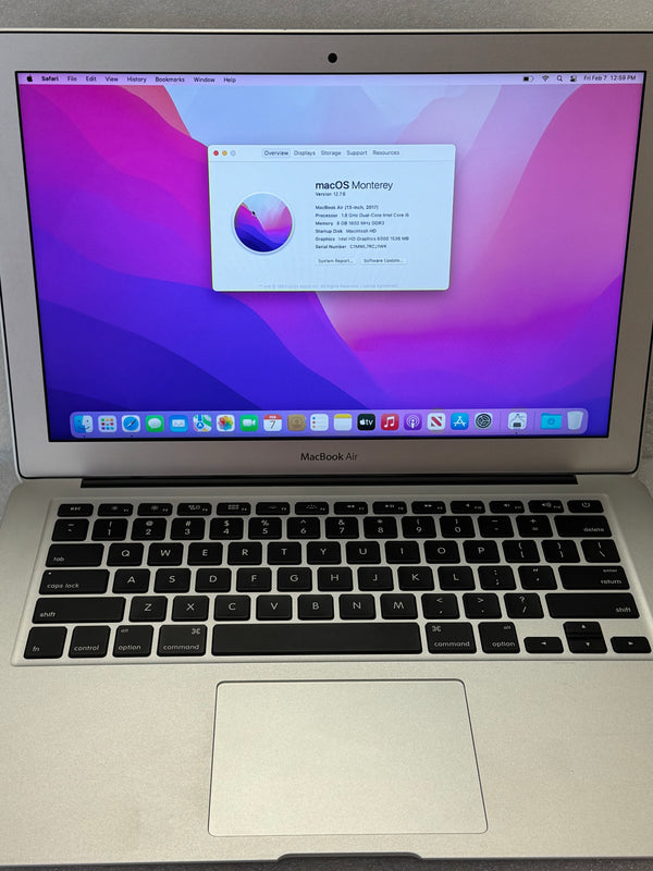 MacBook Air 13 2017 8GB 128GB