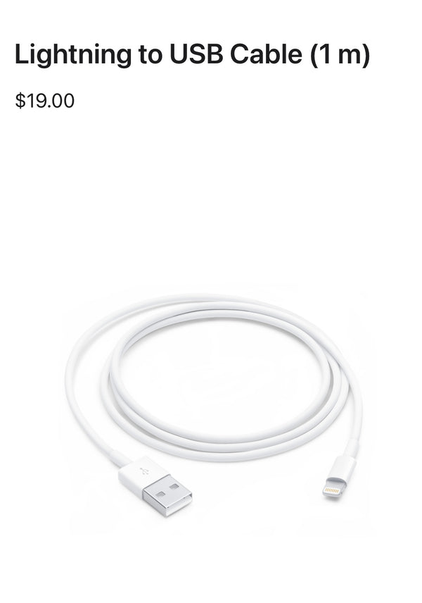 Apple Lightning to USB Cable (1m)