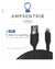 3 FT NON-MFI USB TYPE A TO LIGHTNING CABLE (AMPSENTRIX) (INFINITY) (BLACK