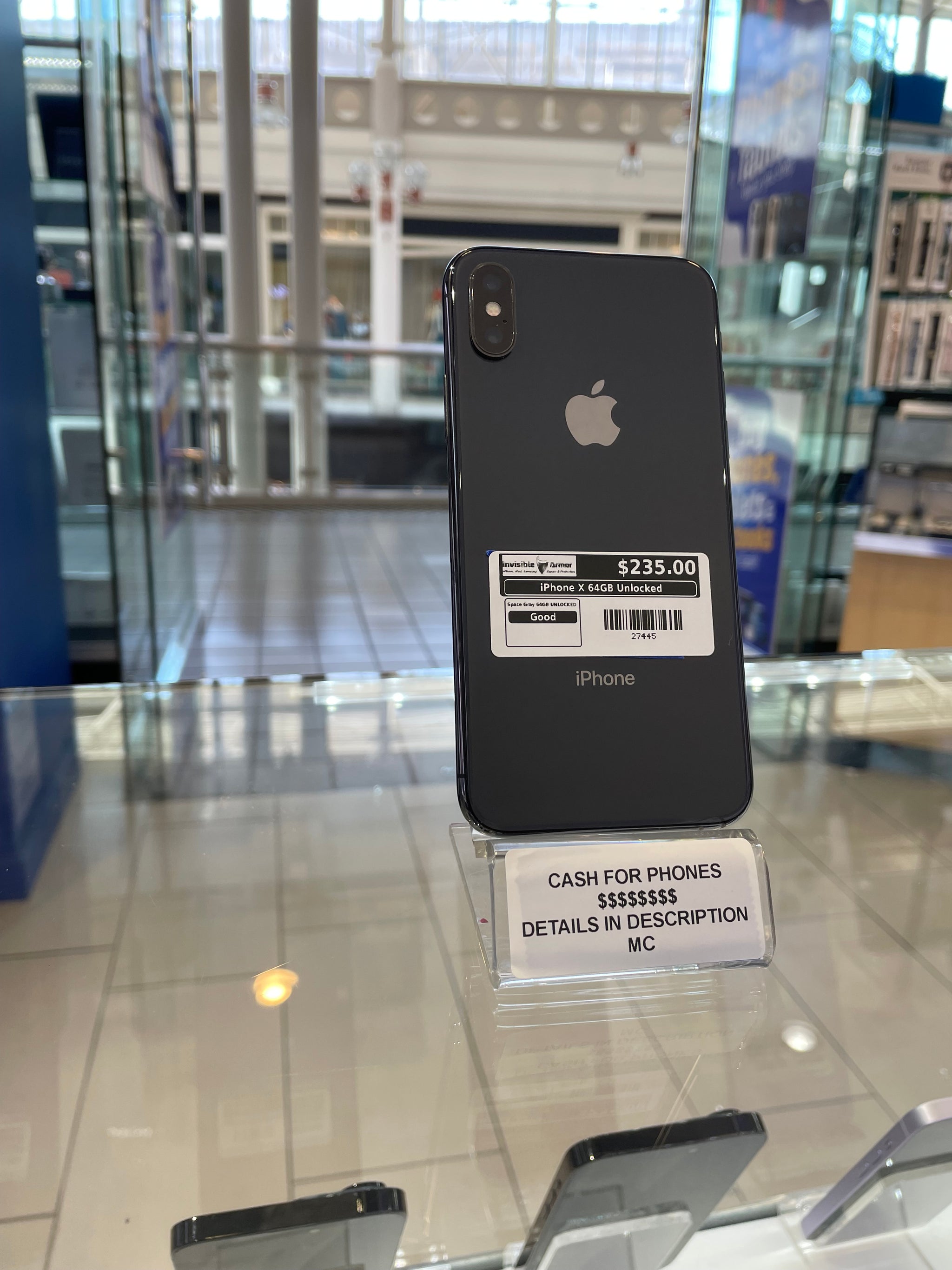 iPhone X 64GB Unlocked Pre-Owned - Invisible Armor